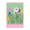 Stupell Industries Wild Flowers with Pink Border Wall Plaque, design by Elizabeth Medley